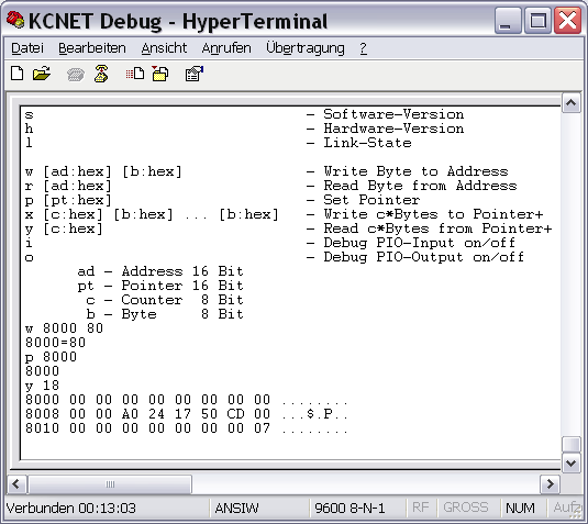 debug tcp/ip stack function