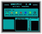 Unipic 1 (3) Diskmenue * 320 x 256 * (15KB)