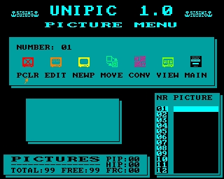 UP 1.0 PICTURE MENU